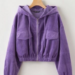 Women’s Small Shein cropped zip up jacket
